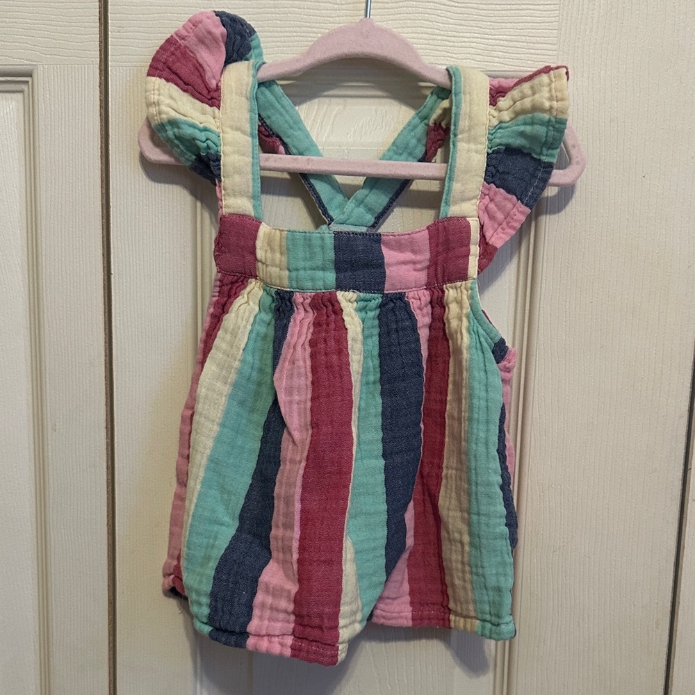 Striped Multicolor Kids Tank Top